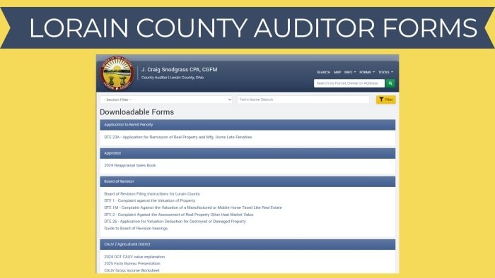 Lorain-County-Auditor-Forms